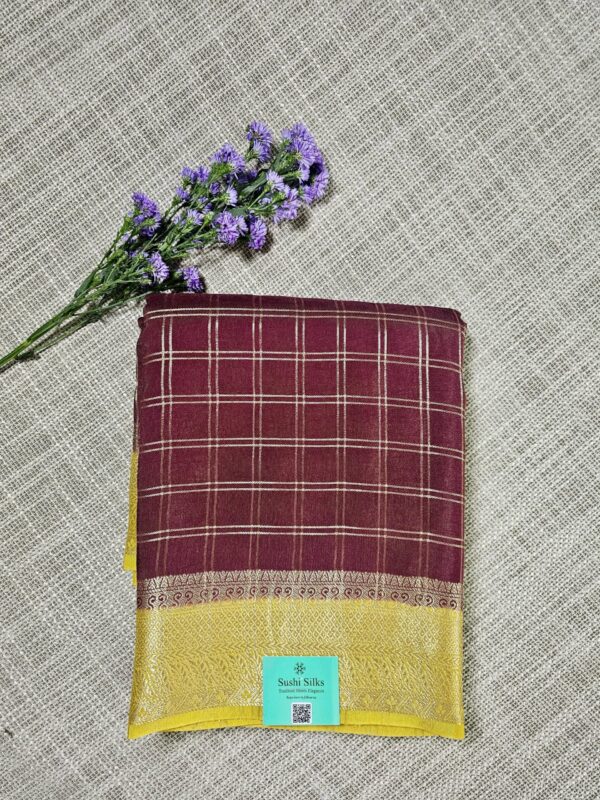 Pure Viscose Crepe Check