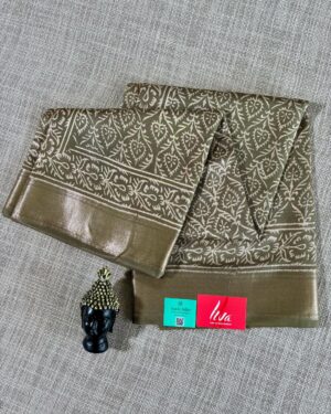 Art Silk Maheshwari Block Print