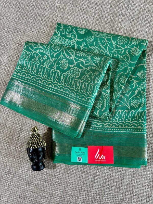 Art Silk Maheshwari Block Print