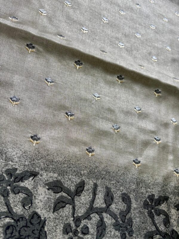 Linen Printed Zari Border - Image 2