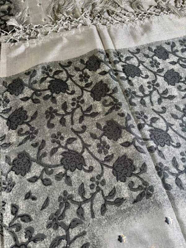 Linen Printed Zari Border - Image 3