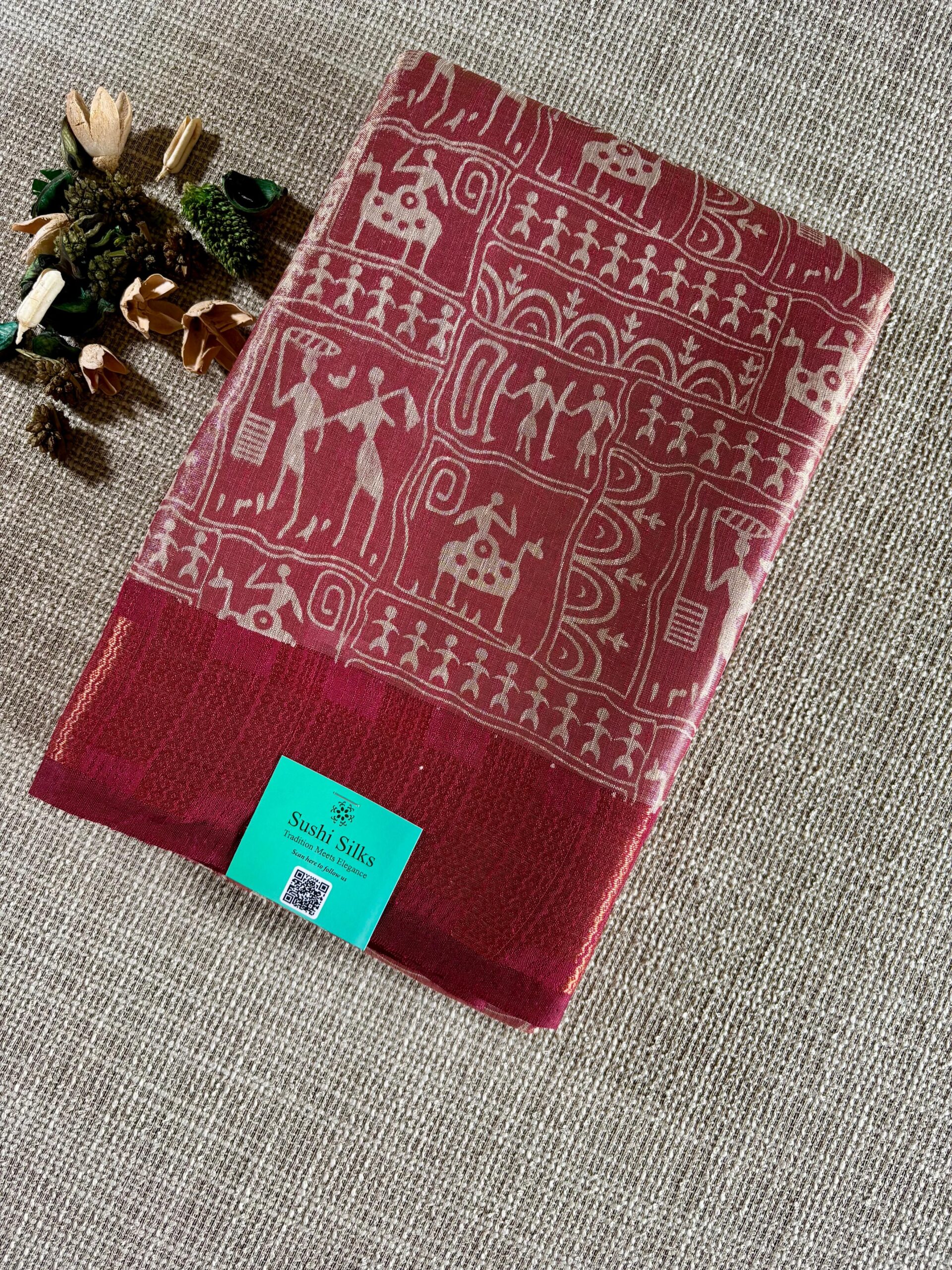 Tissue Viscose Zari Border