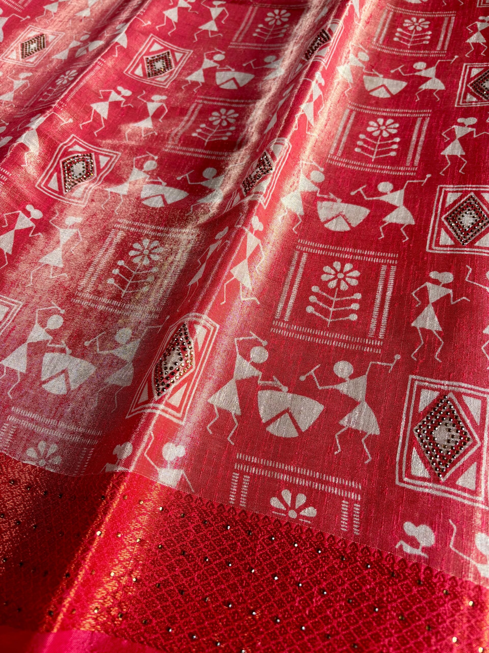 Tissue Viscose Swarovski work - Image 2