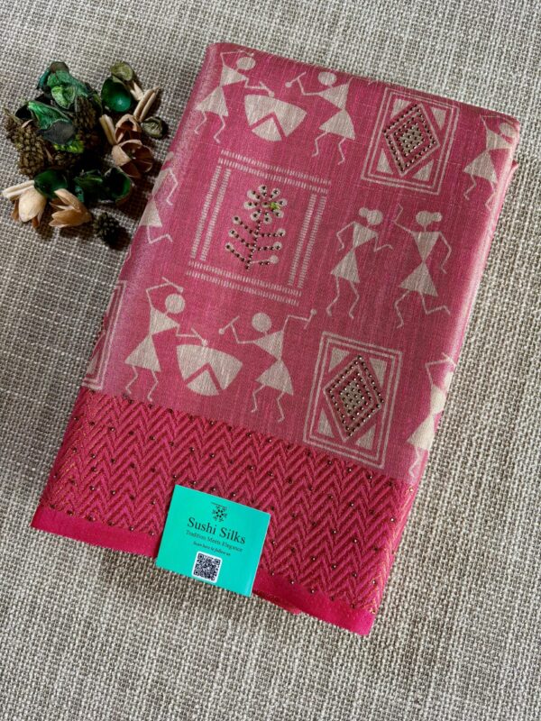 Tissue Viscose Swarovski work