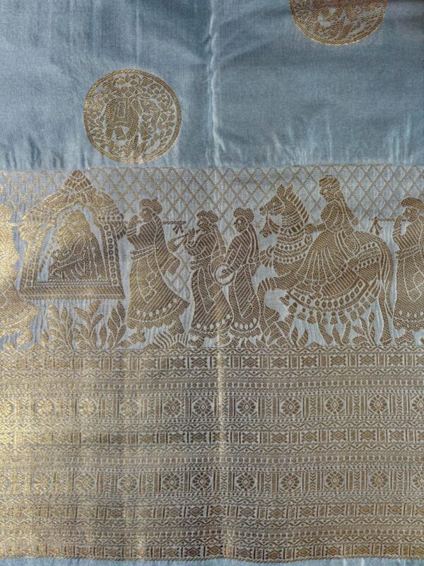 Semi Silk Self Butta Boarder - Image 4