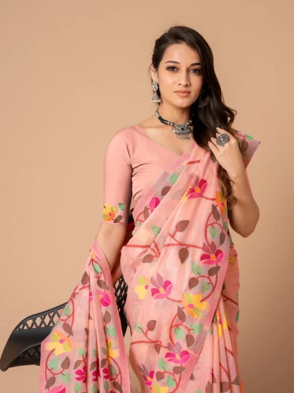 Karvaah Cotton Jamdani